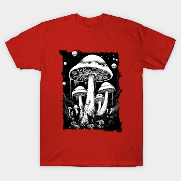 Mushroom Mycology T-Shirt by Dazed Pig